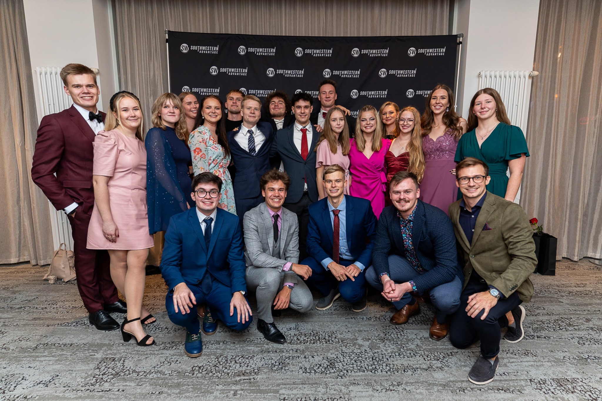 Oskar with colleagues at an event